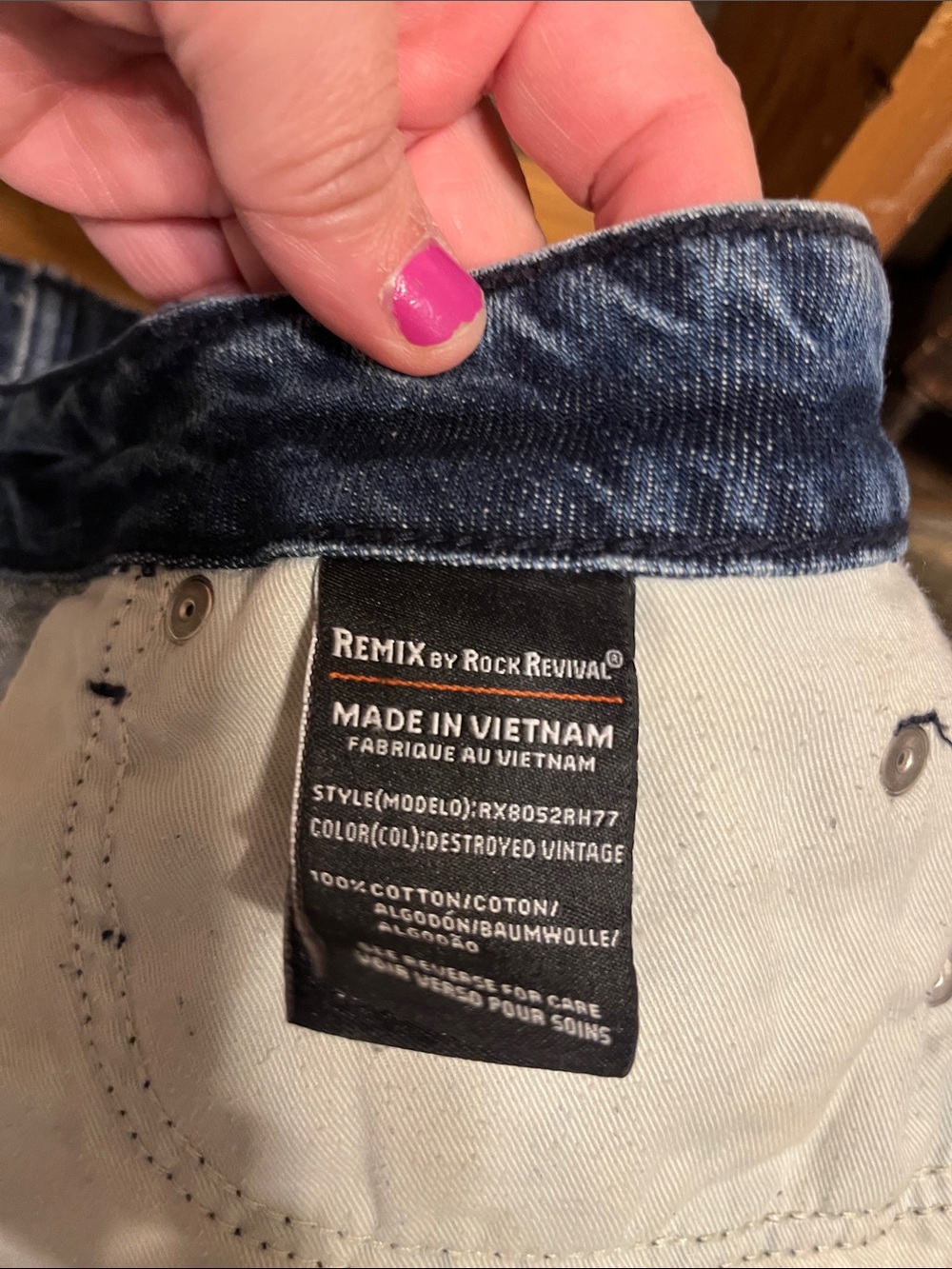 Remix By Rock Revival Distressed denim shorts size 29 - Picture 15 of 15